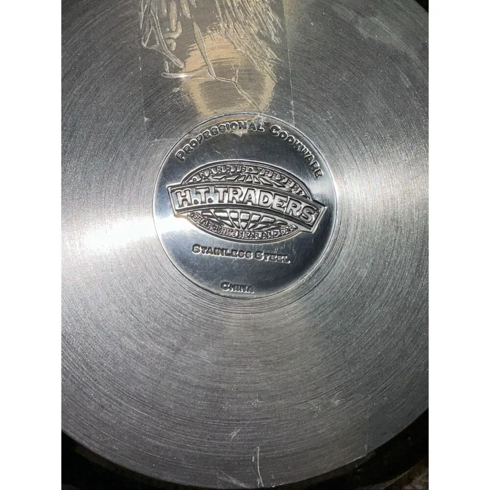 H.T. Traders Steam-A-Wok Stainless Steel Wok Steamer Lid & NWOB